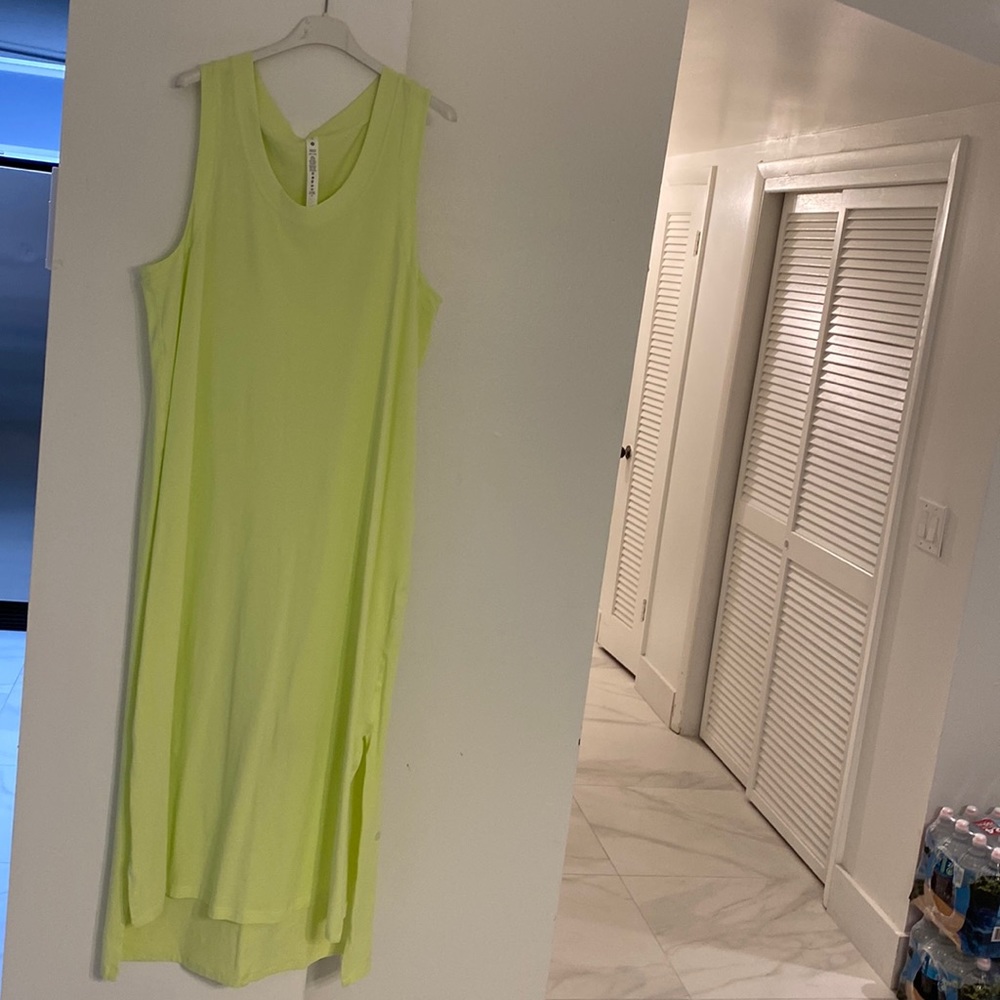 Lululemon maxi neon yellow dress